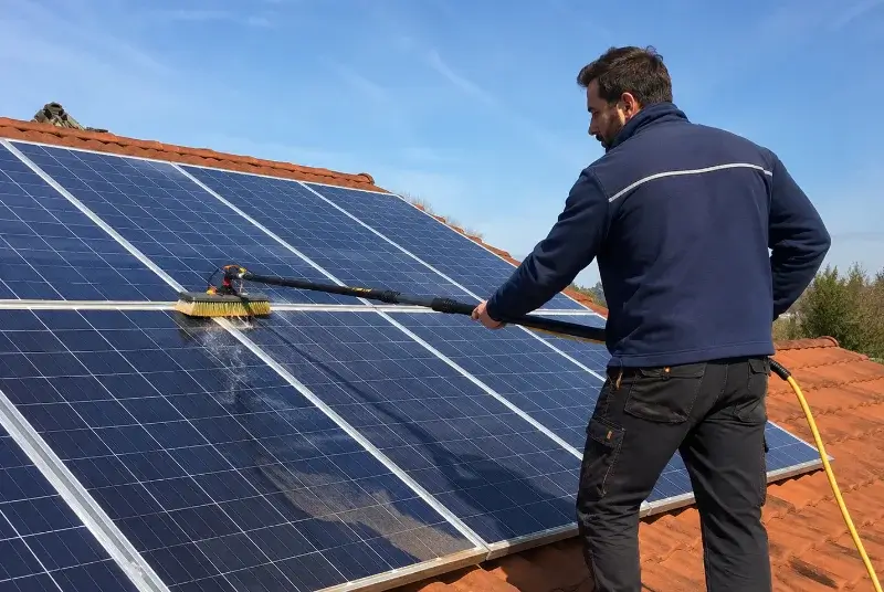 Nettoyage et entretien de panneaux solaires à Sansais